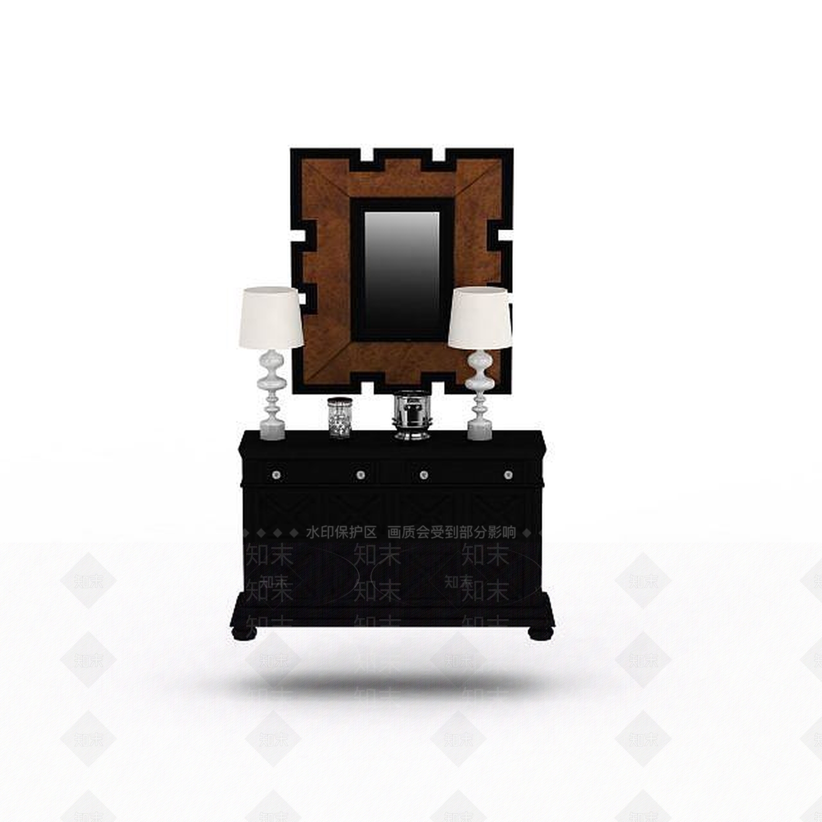 现代衣柜3D模型下载【ID:1196402508】