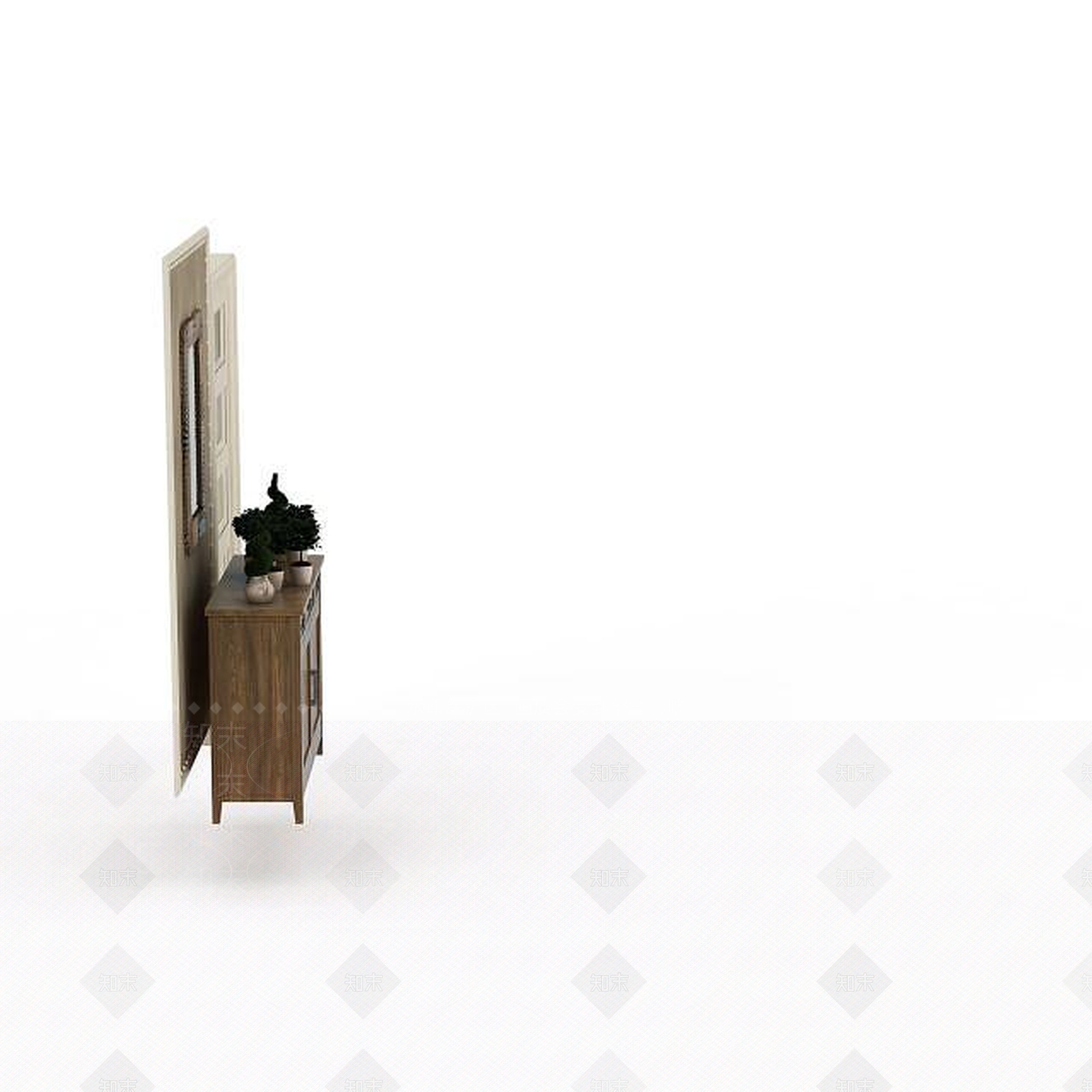 现代衣柜3D模型下载【ID:1196402849】