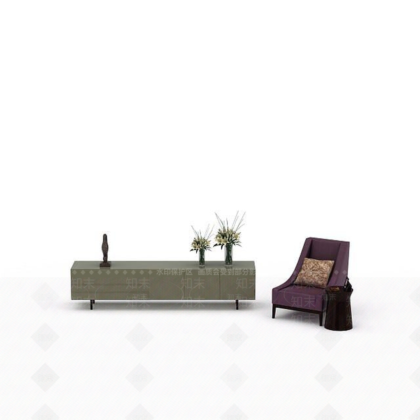 现代双人沙发3D模型下载【ID:1196403062】