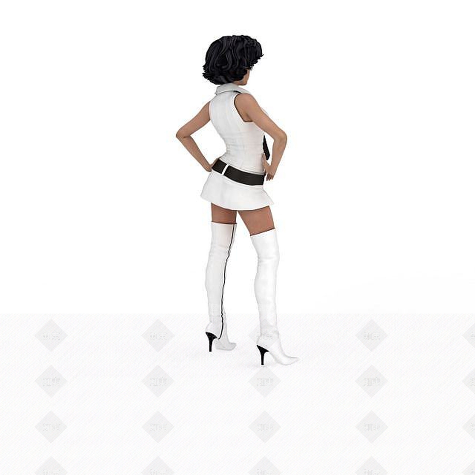 现代虚拟人物3D模型下载【ID:1196405404】