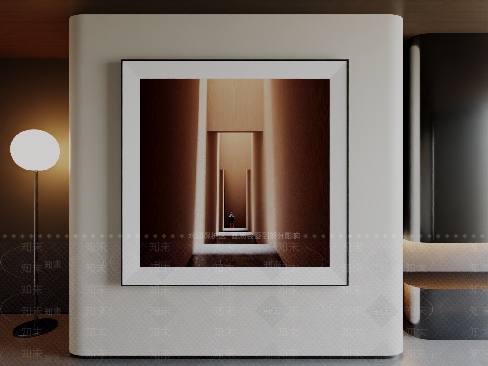 现代极简挂画3D模型下载【ID:1196406170】