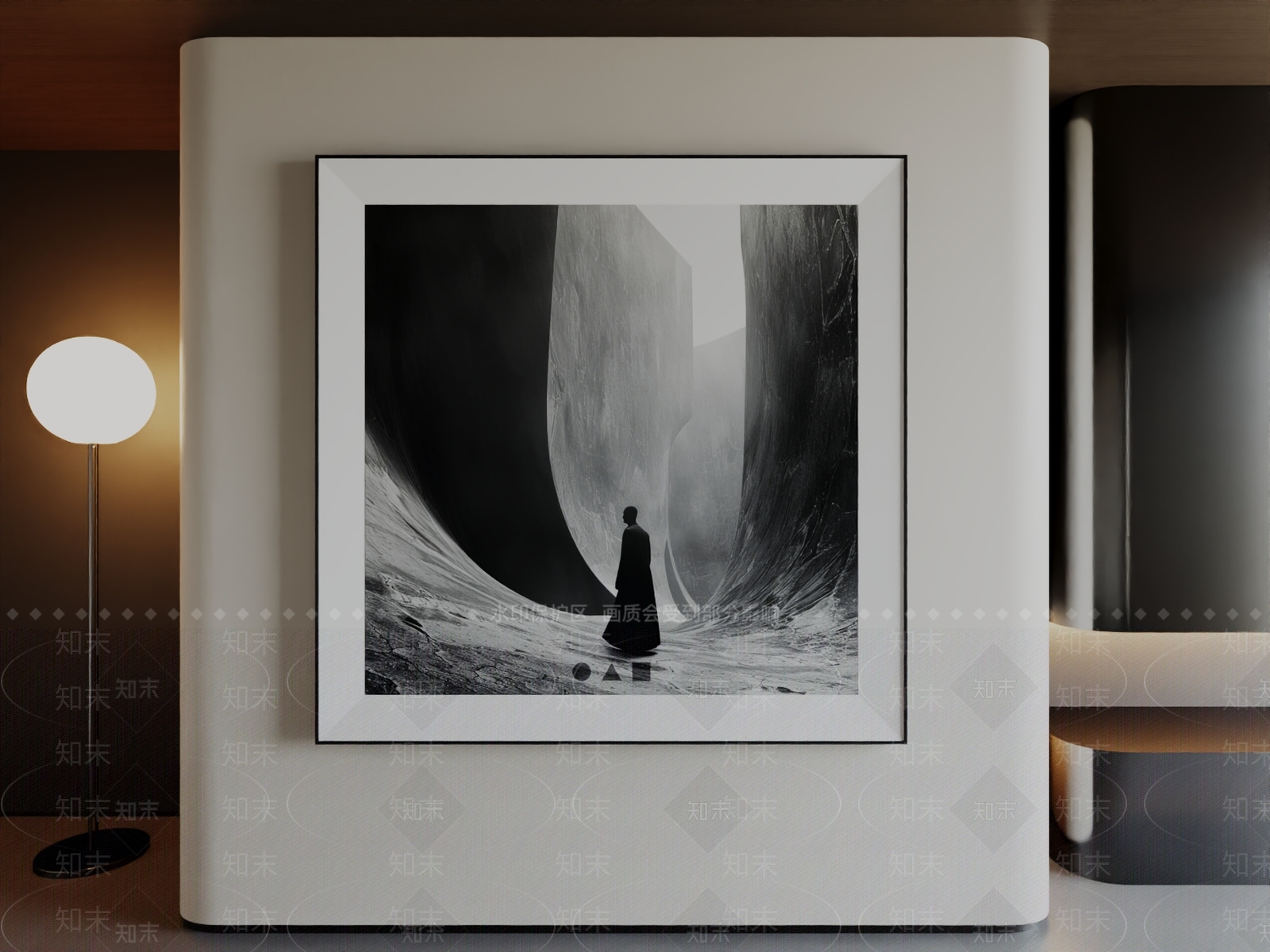 现代极简挂画3D模型下载【ID:1196406296】