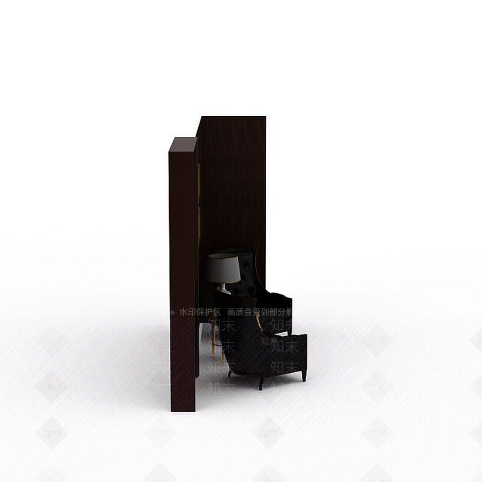 现代书桌椅3D模型下载【ID:1196406186】