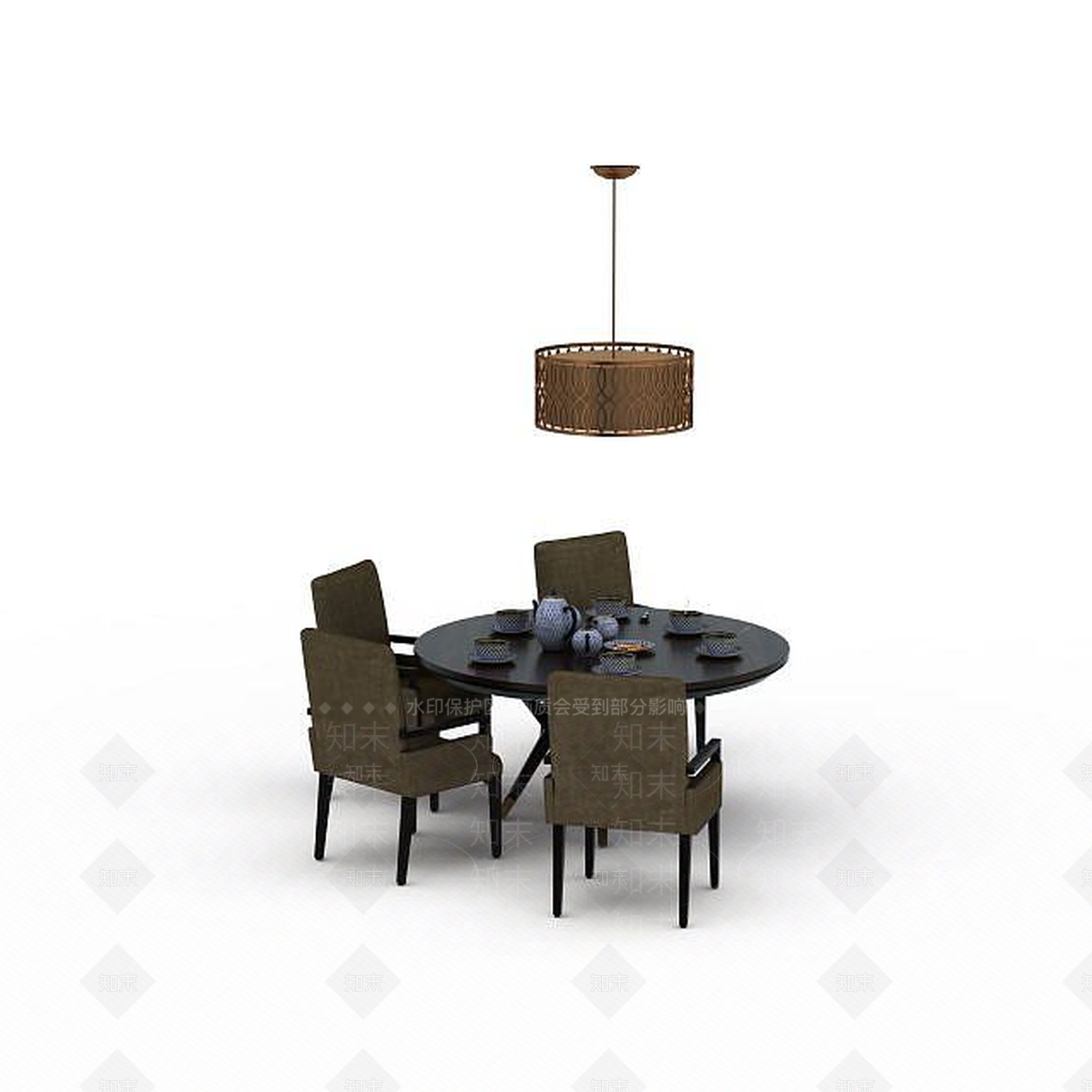现代书桌椅3D模型下载【ID:1196406211】