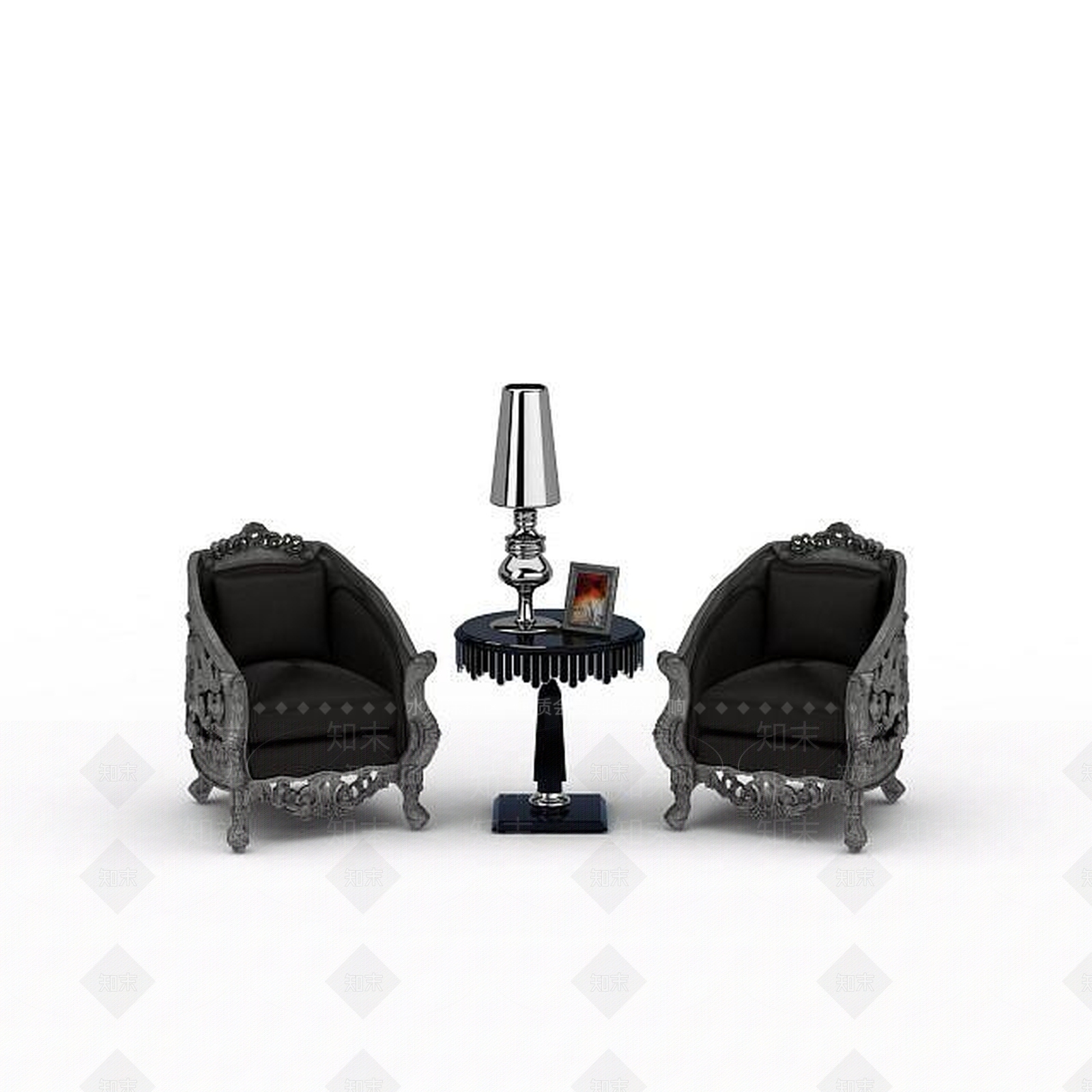 现代双人沙发3D模型下载【ID:1196406694】