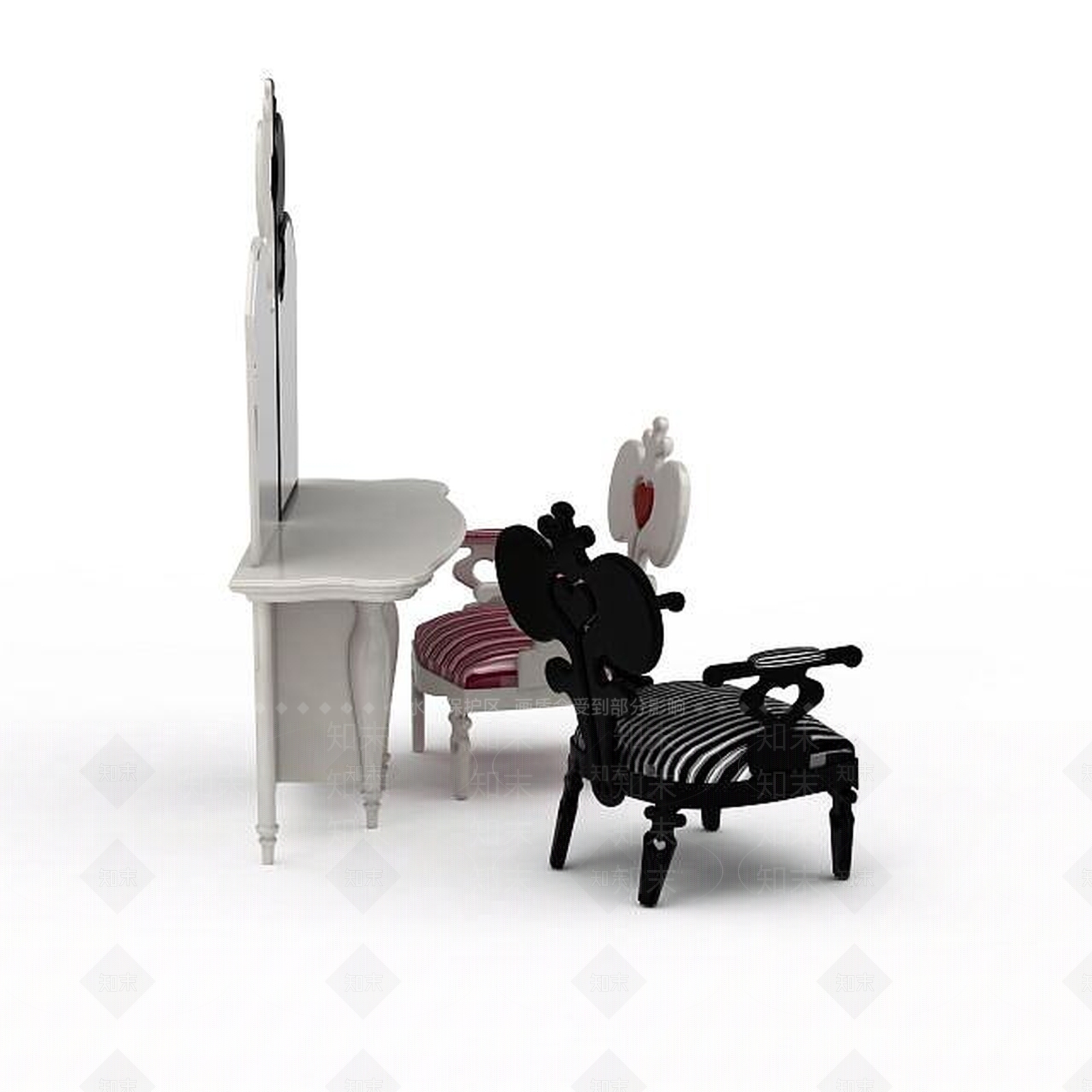 现代摆件组合3D模型下载【ID:1196407425】