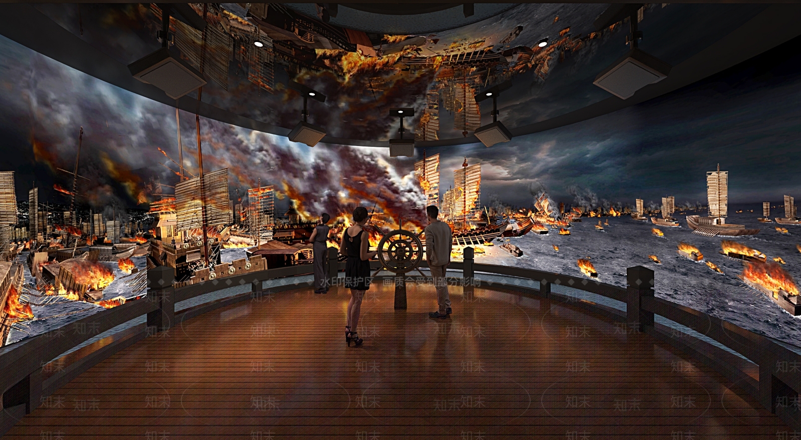 中式复古博物馆展厅3D模型下载【ID:1196407734】