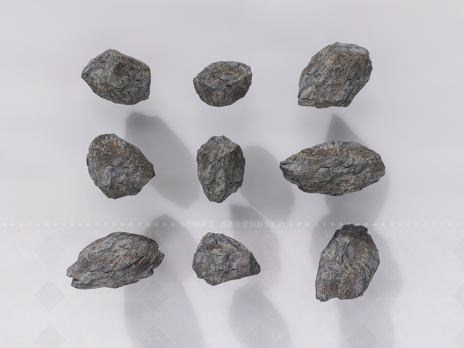 现代石头SU模型下载【ID:1196413459】
