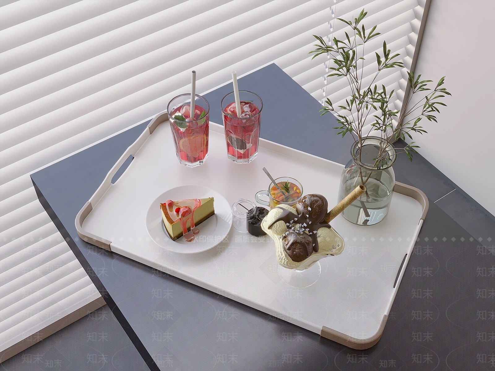 酒水食物3D模型下载【ID:1196414947】