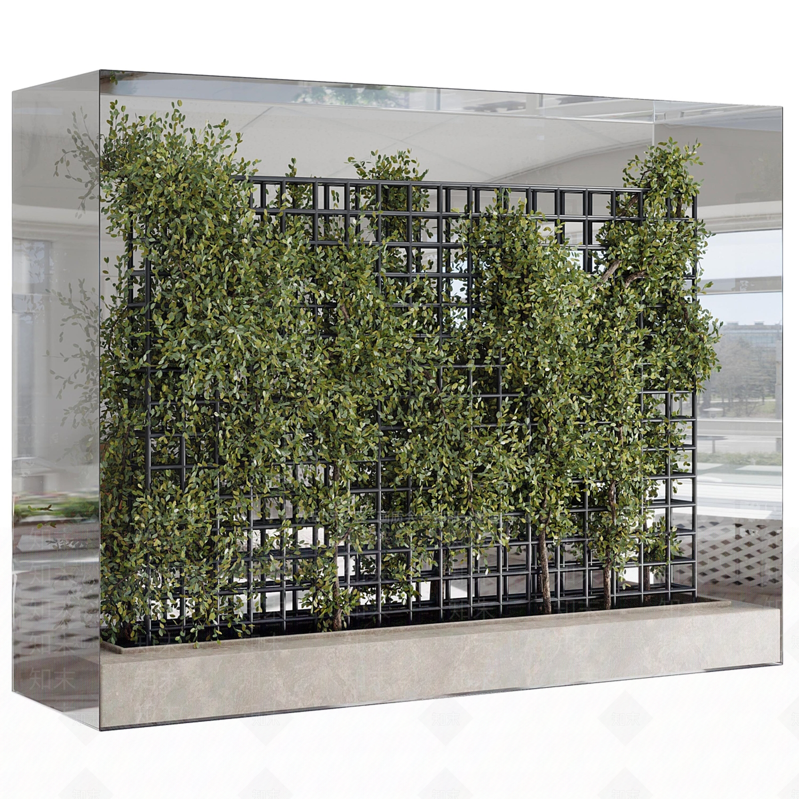 绿植墙3D模型下载【ID:1196417385】