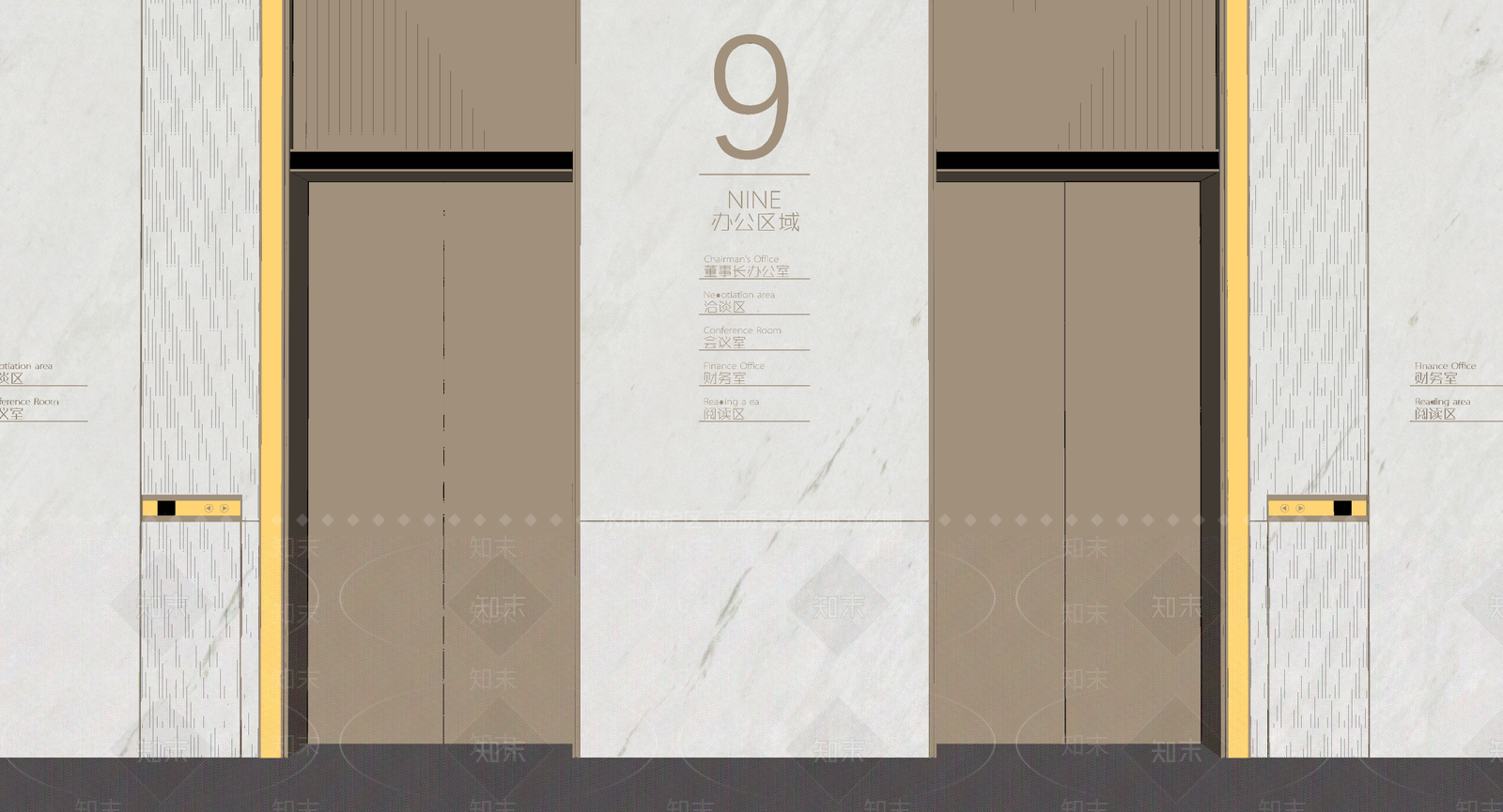 现代电梯SU模型下载【ID:1196419551】