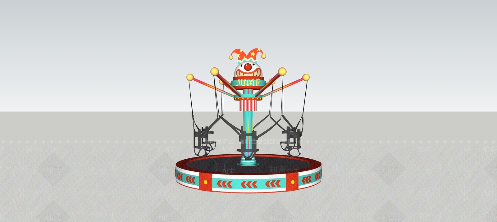 现代儿童游乐区SU模型下载【ID:1196424367】