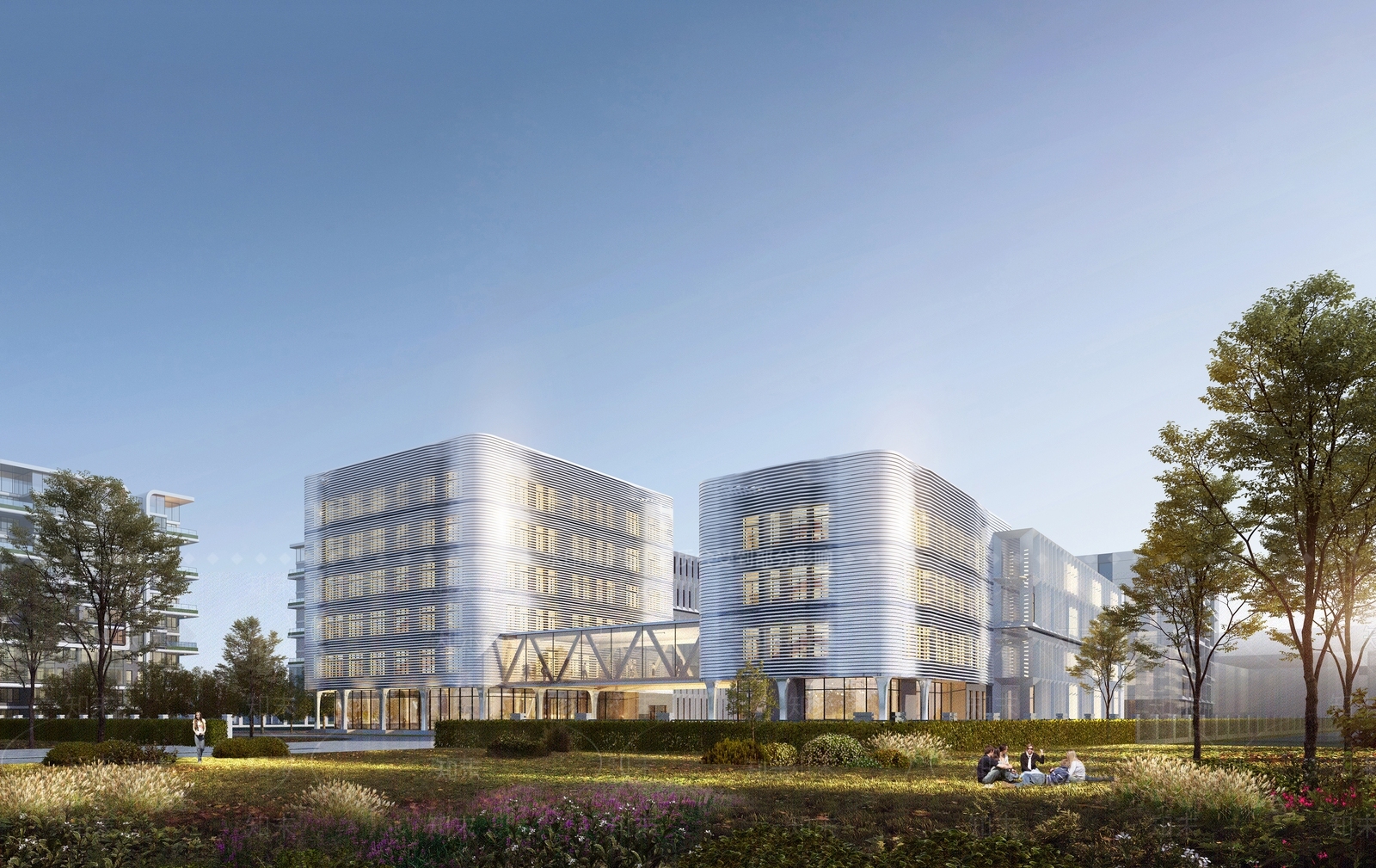 现代简约小区建筑SU模型下载【ID:1197698831】