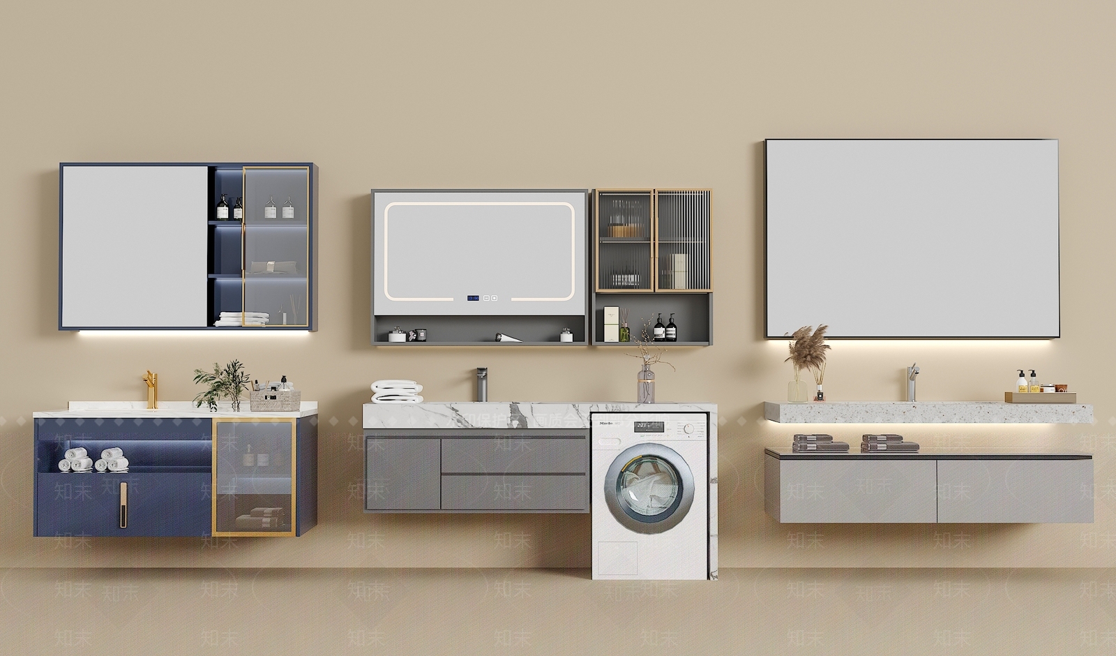 浴室柜3D模型下载【ID:1196427078】