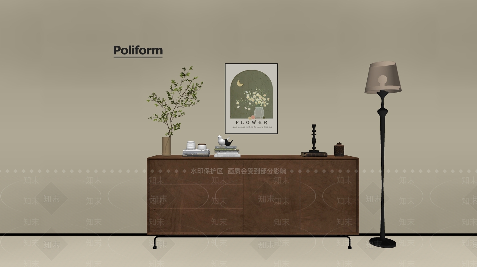 现代斗柜SU模型下载【ID:1196427496】