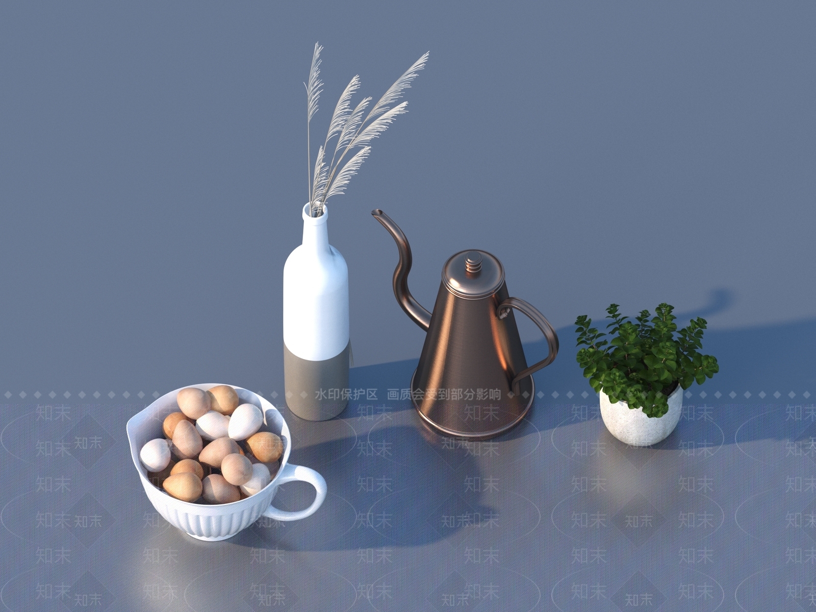 厨房用品3D模型下载【ID:1196431601】