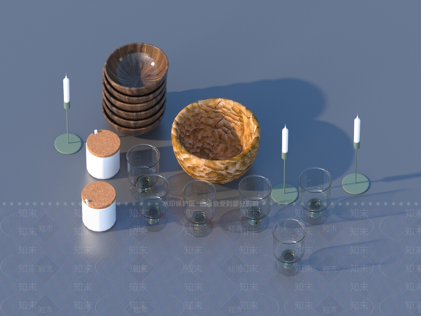 厨房用品3D模型下载【ID:1196433318】