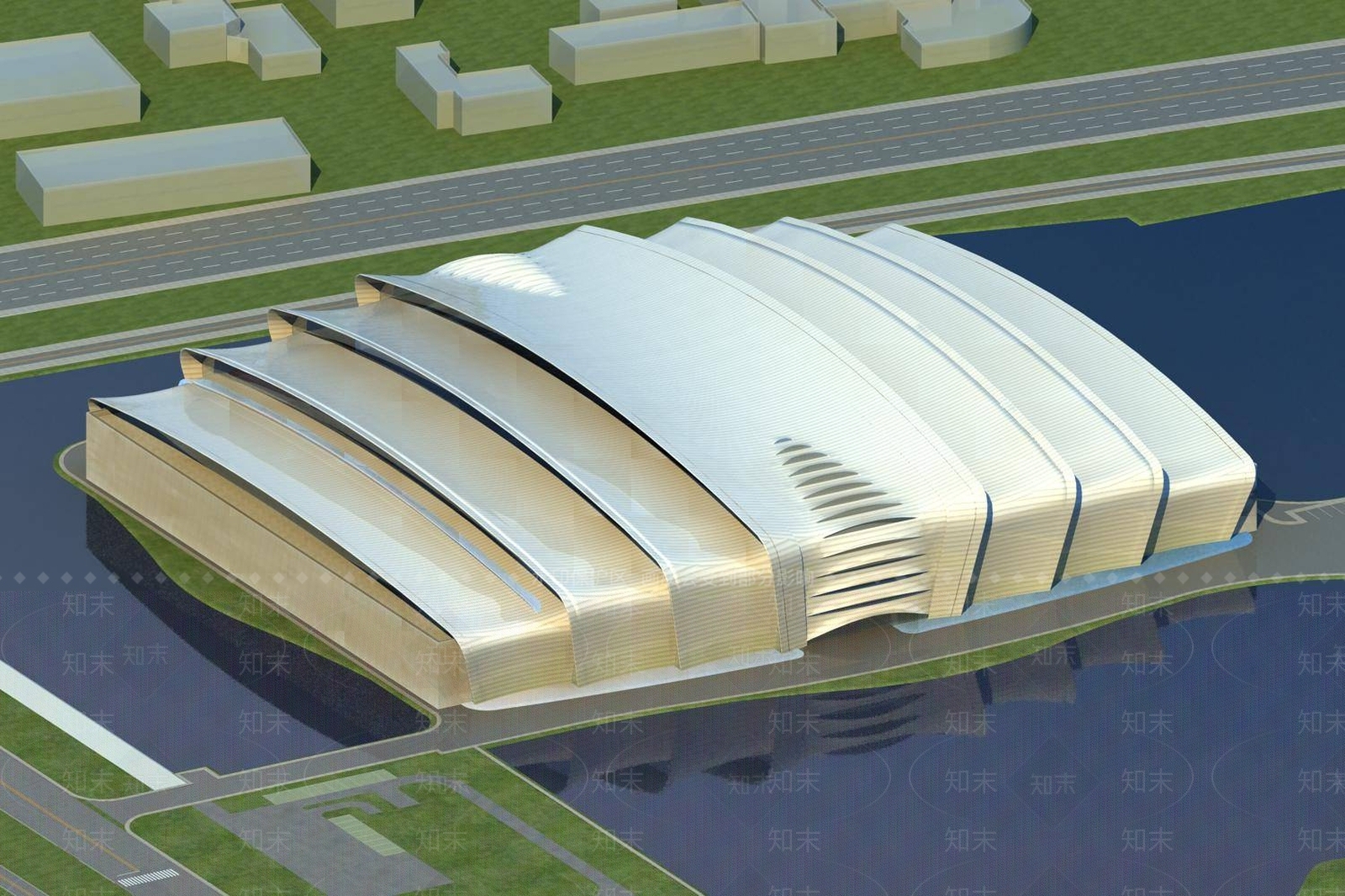 现代博物馆3D模型下载【ID:1196435223】