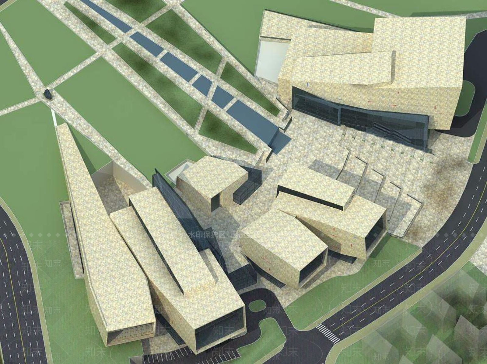 现代科技馆3D模型下载【ID:1196435755】