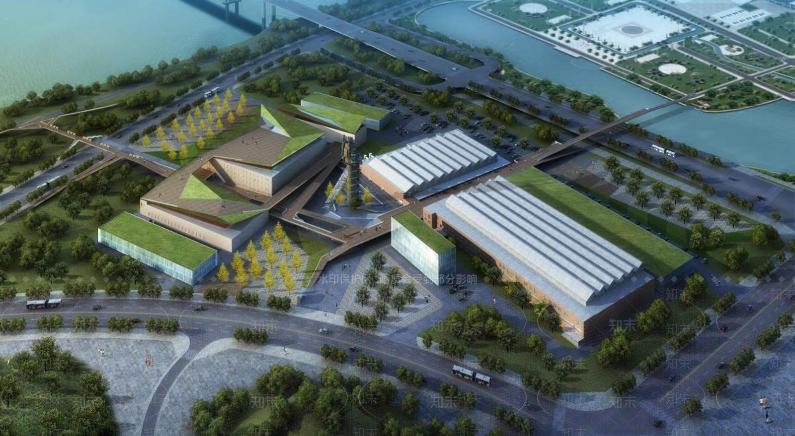 现代厂房3D模型下载【ID:1196440224】