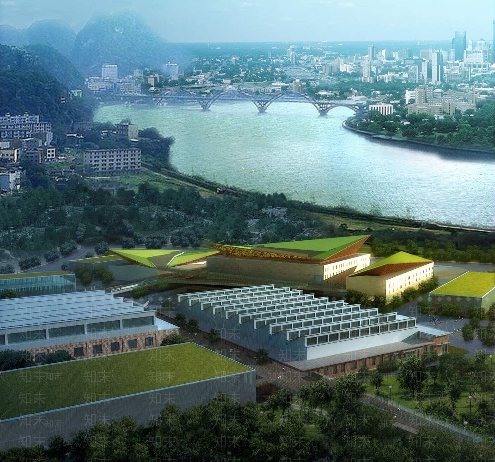 现代厂房3D模型下载【ID:1196440224】