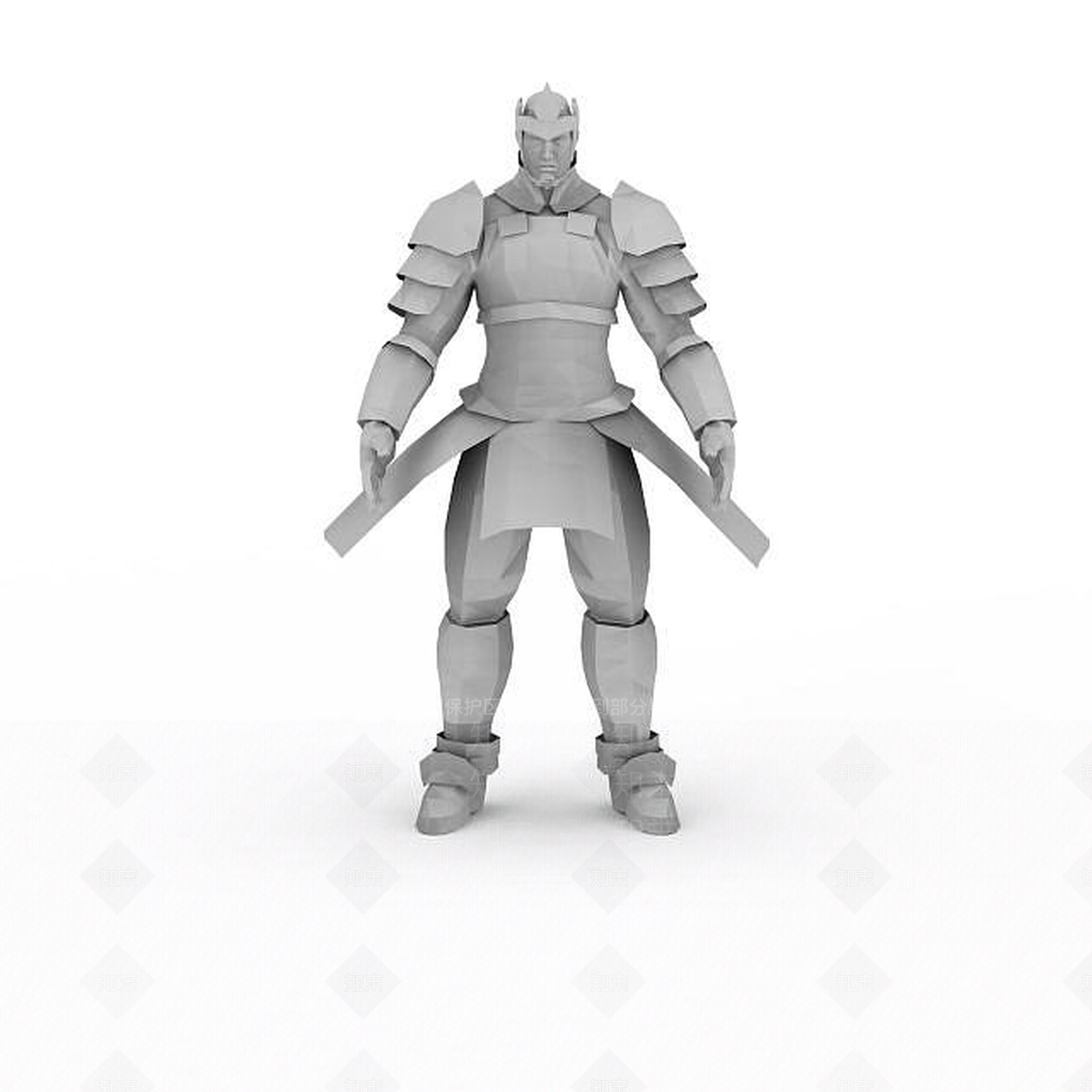 现代古代将军3D模型下载【ID:1196440649】