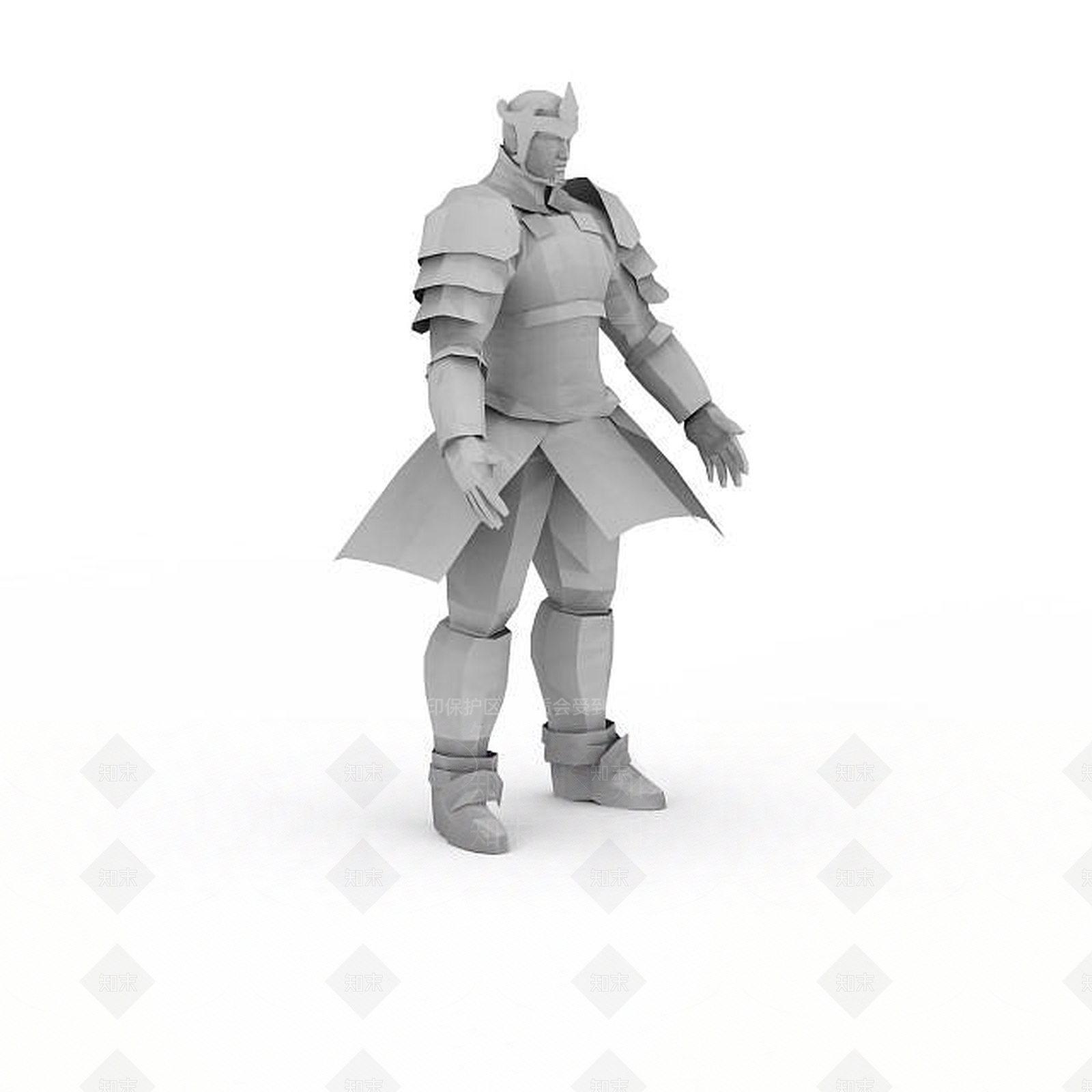 现代古代将军3D模型下载【ID:1196440649】
