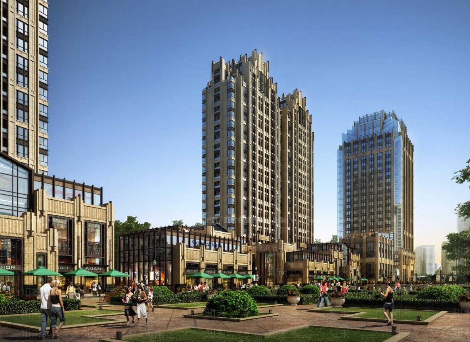 欧式小高层住宅楼3D模型下载【ID:1196440951】