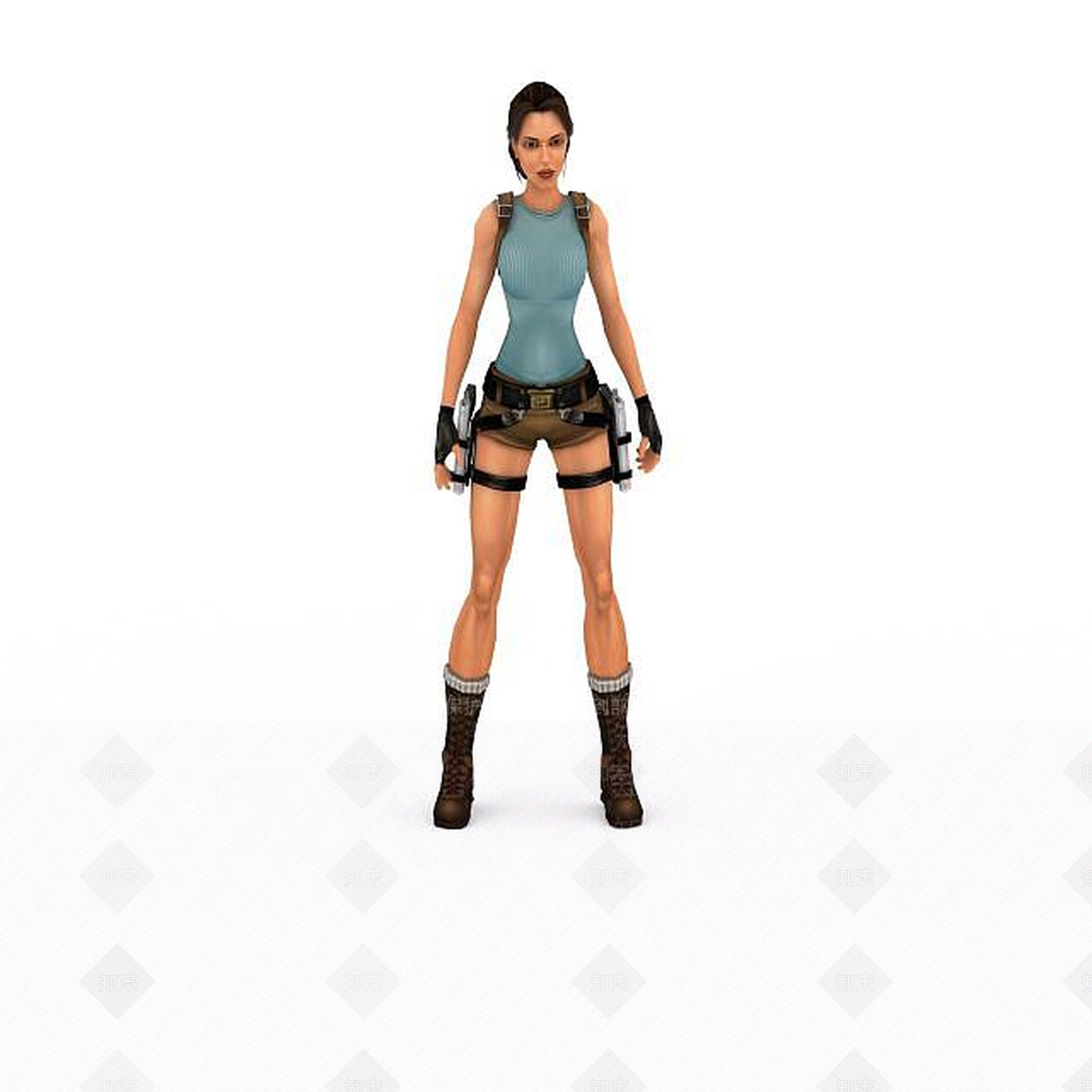 现代女战士3D模型下载【ID:1196440942】