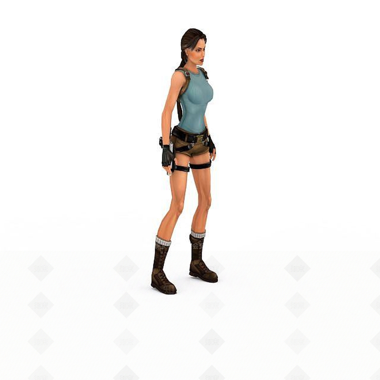 现代女战士3D模型下载【ID:1196440942】