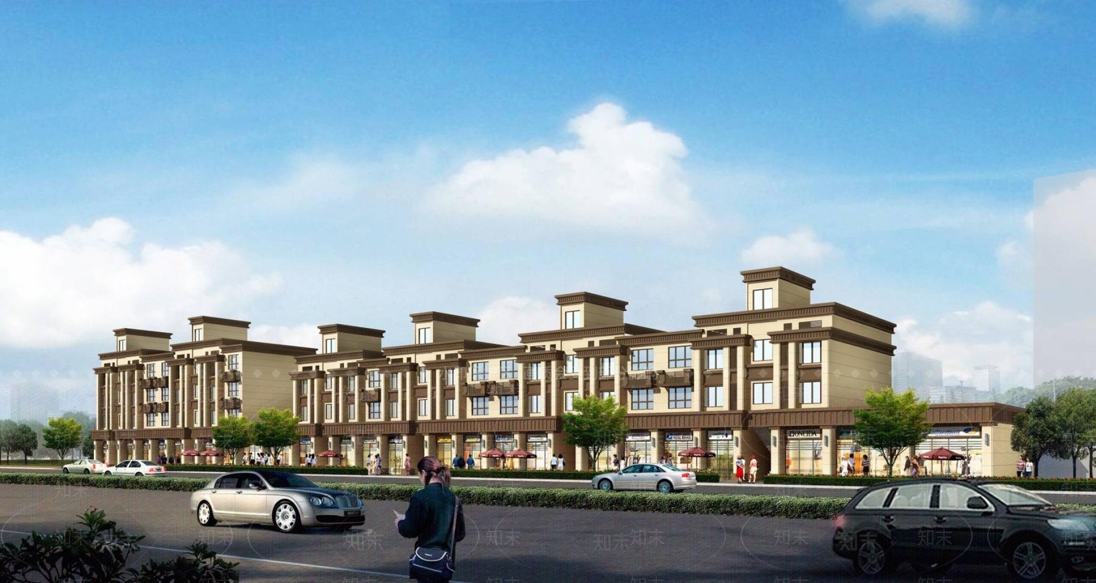 简欧多层住宅楼3D模型下载【ID:1196441021】