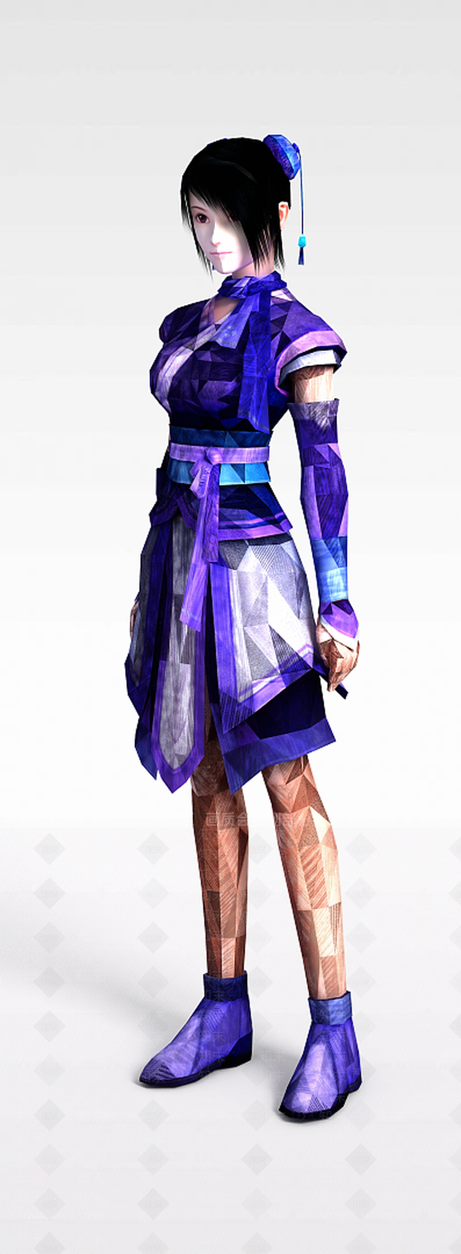 现代游戏人物角色3D模型下载【ID:1196441350】