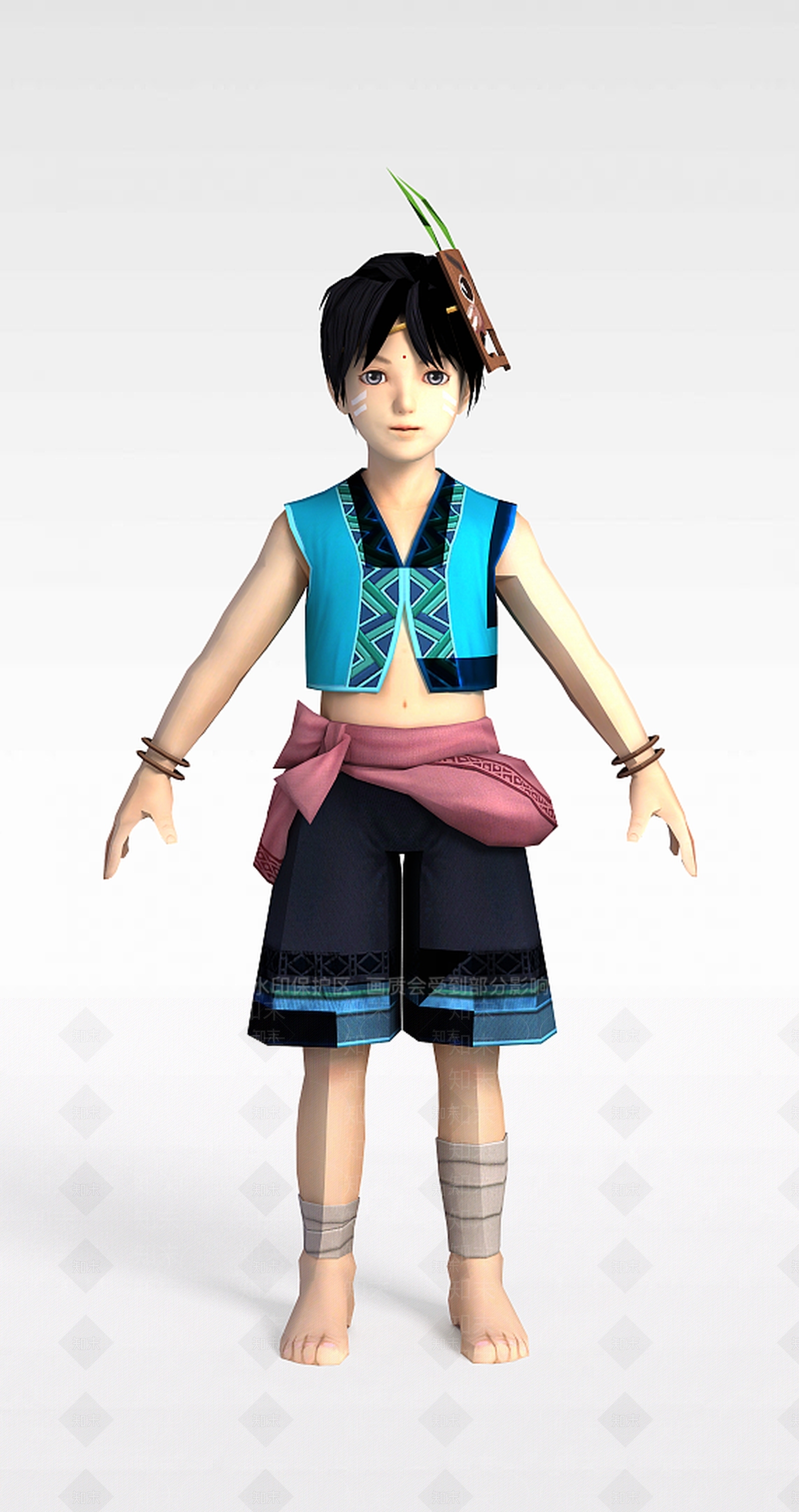 现代古代人物3D模型下载【ID:1196441347】