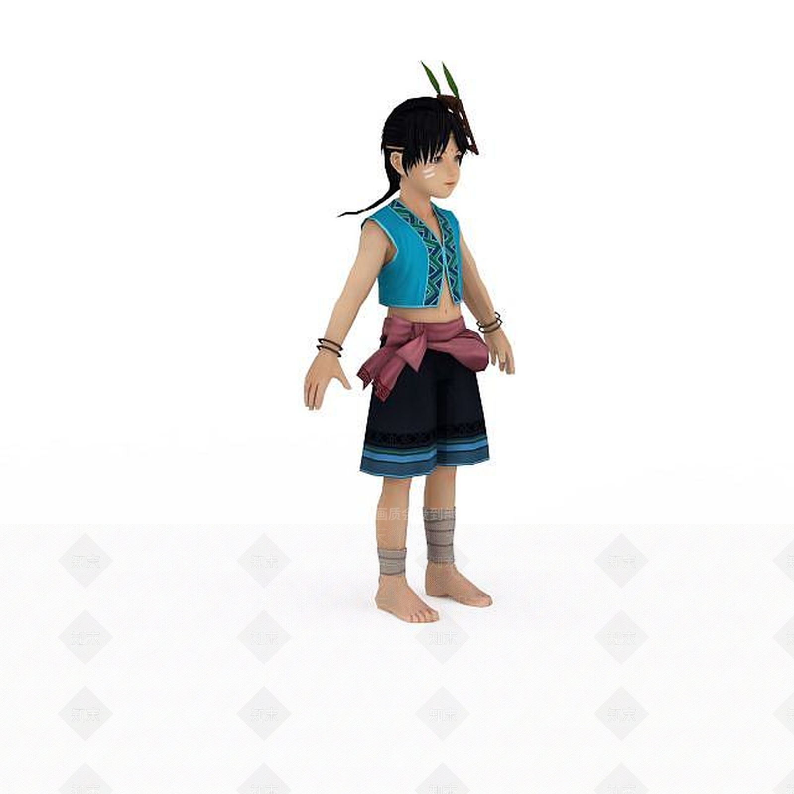 现代古代人物3D模型下载【ID:1196441347】