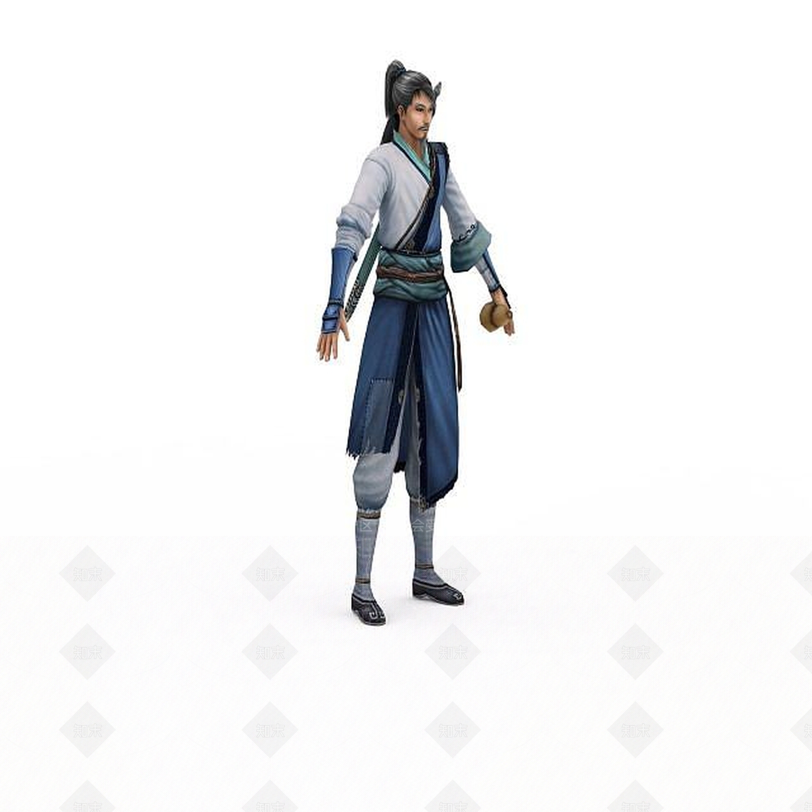 现代古代武侠人物3D模型下载【ID:1196441461】