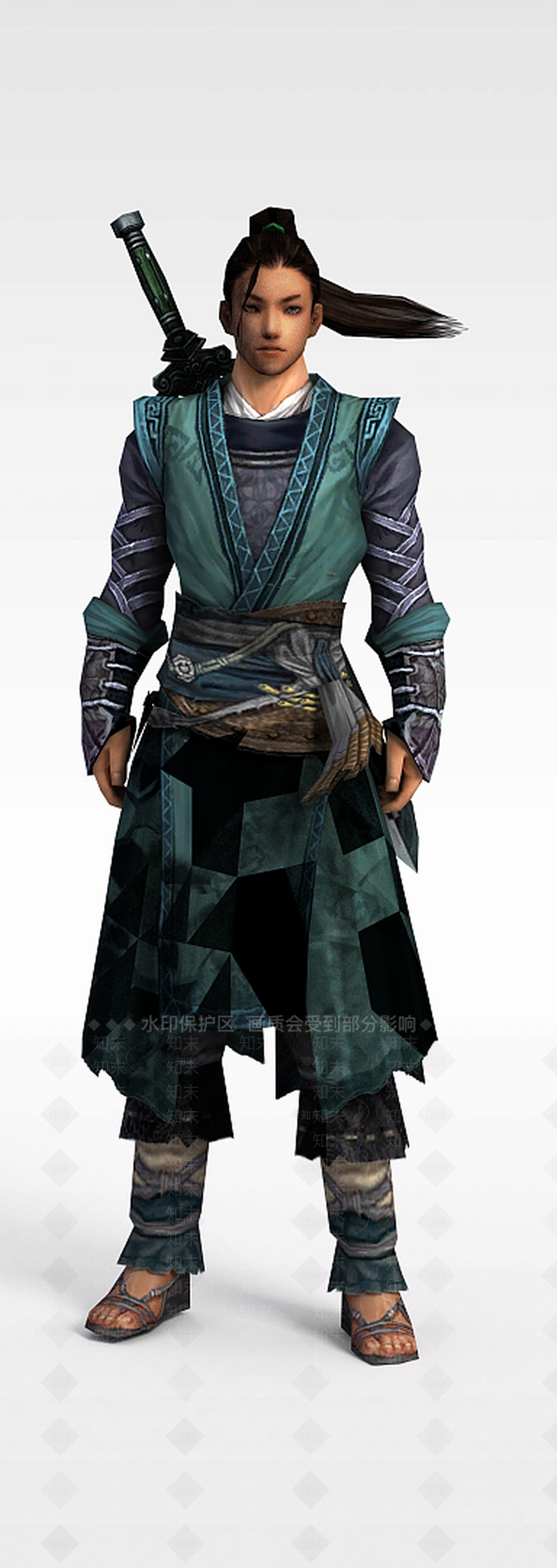 现代古代剑客3D模型下载【ID:1196441611】