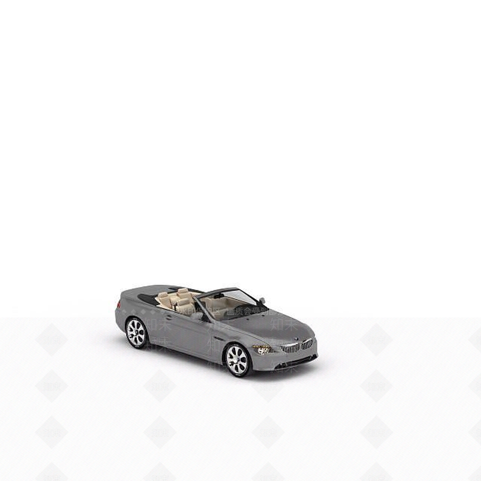 现代高档灰色跑车3D模型下载【ID:1196444263】