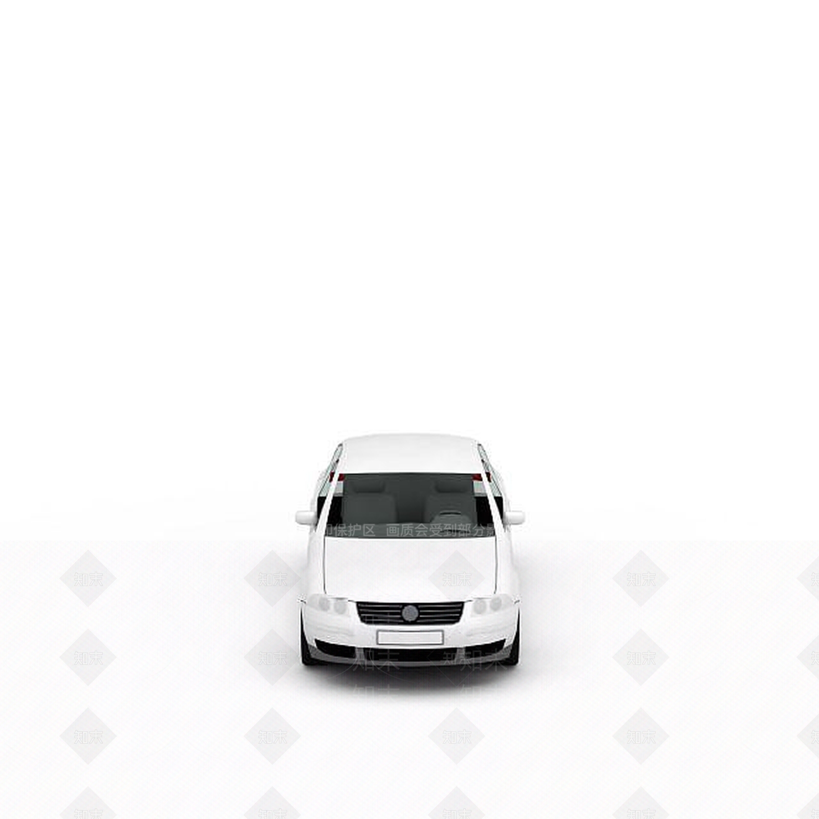 现代白色时尚汽车3D模型下载【ID:1196445032】