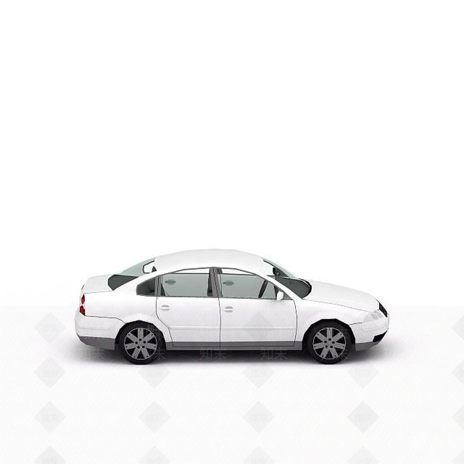 现代白色时尚汽车3D模型下载【ID:1196445032】