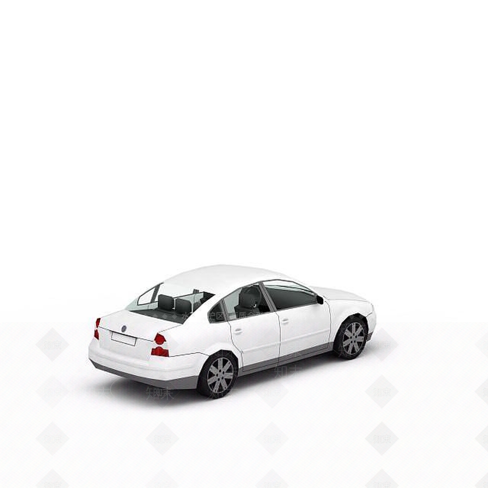 现代白色时尚汽车3D模型下载【ID:1196445032】