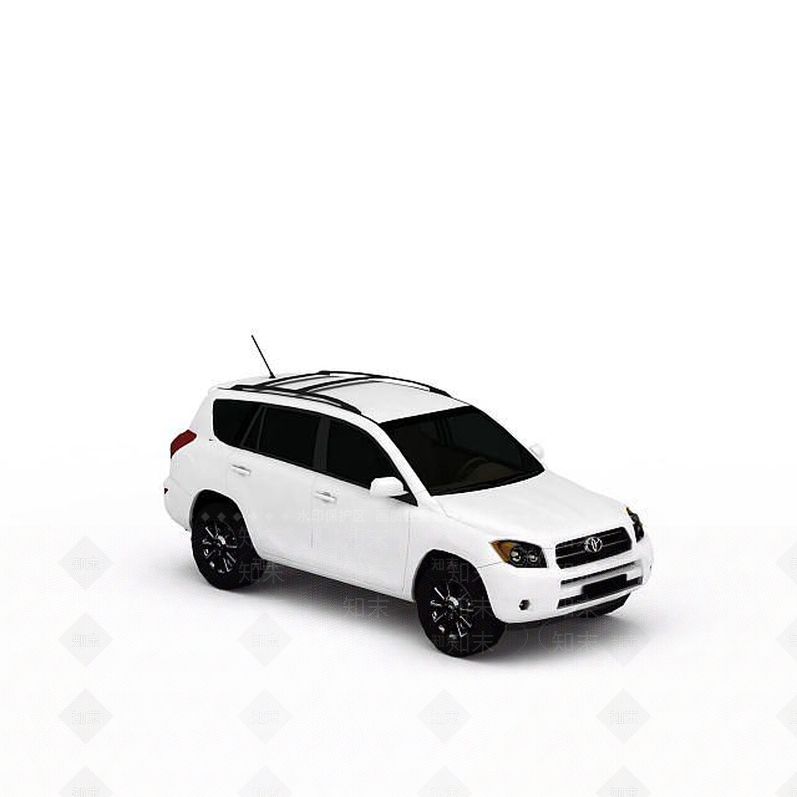 现代白色丰田汽车3D模型下载【ID:1196445292】