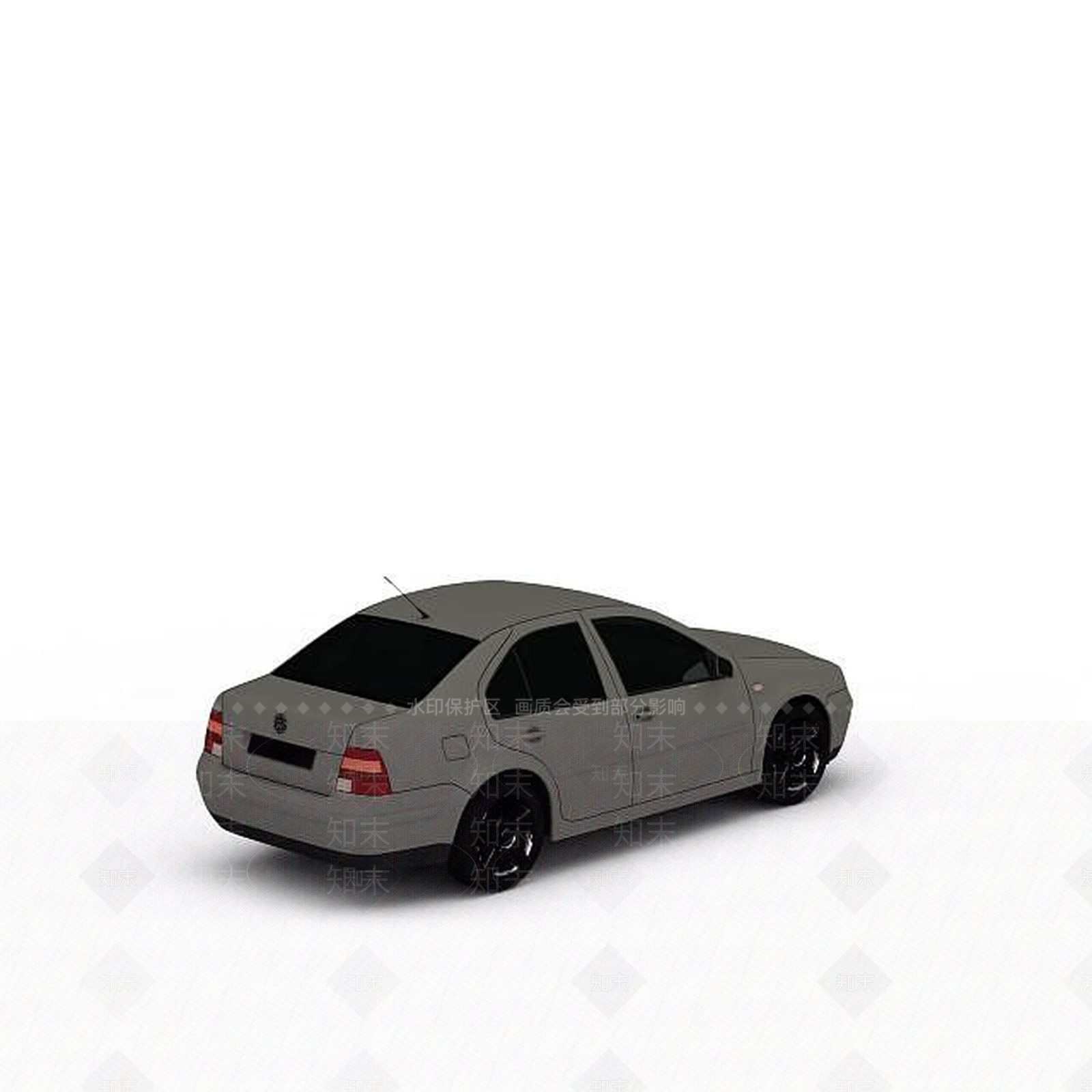 现代时尚灰色汽车3D模型下载【ID:1196445226】