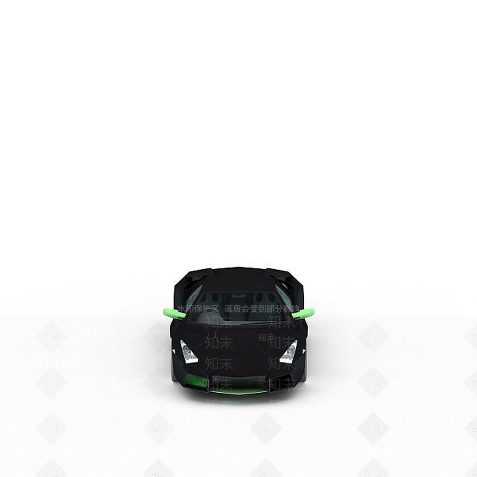 现代黑色轿车3D模型下载【ID:1196445307】