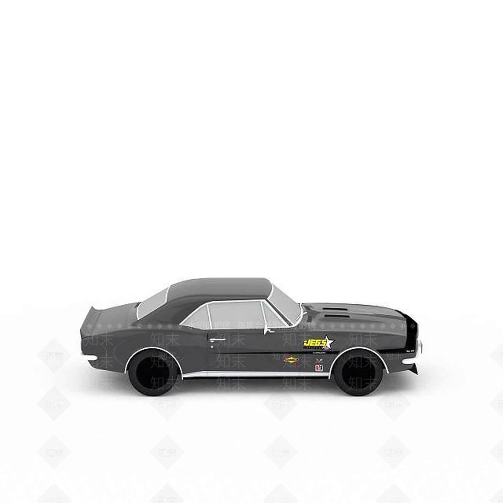 现代灰色两厢汽车3D模型下载【ID:1196445461】