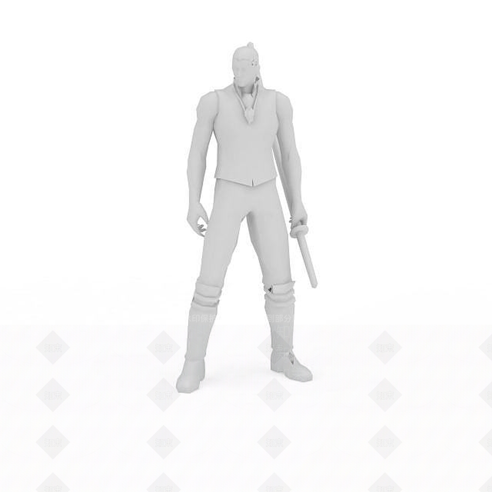 现代卡通男性人物3D模型下载【ID:1196445549】