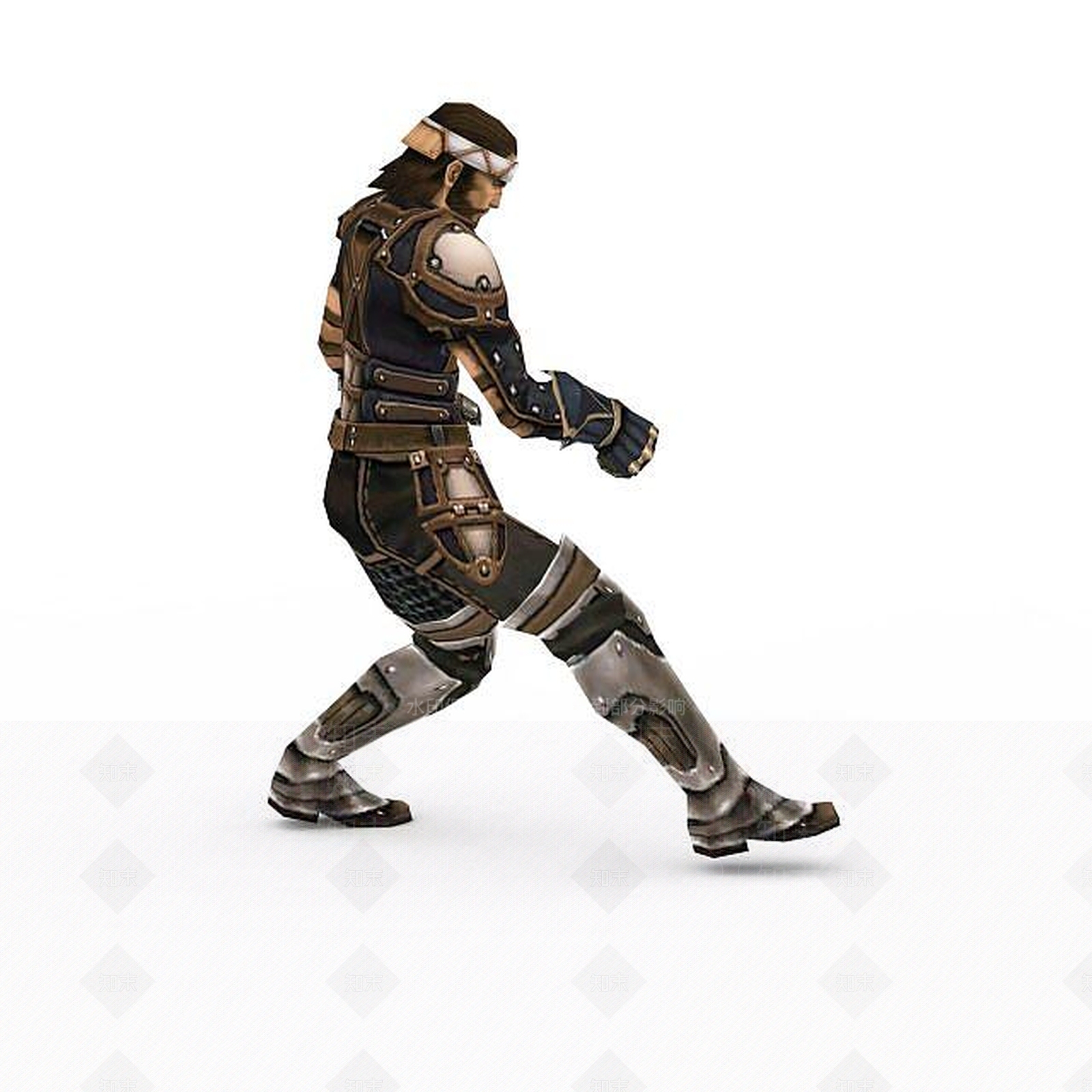 现代卡通男战士3D模型下载【ID:1196447579】