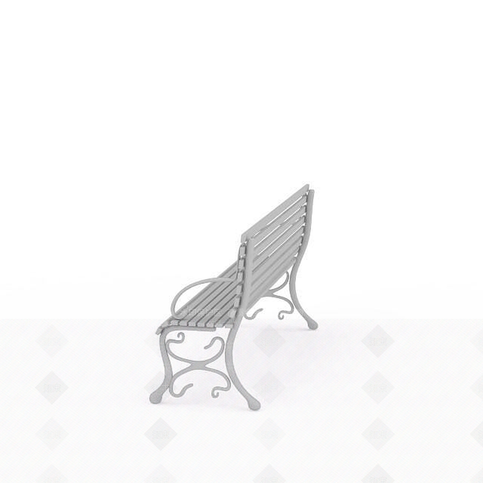 现代公园长椅3D模型下载【ID:1196449641】