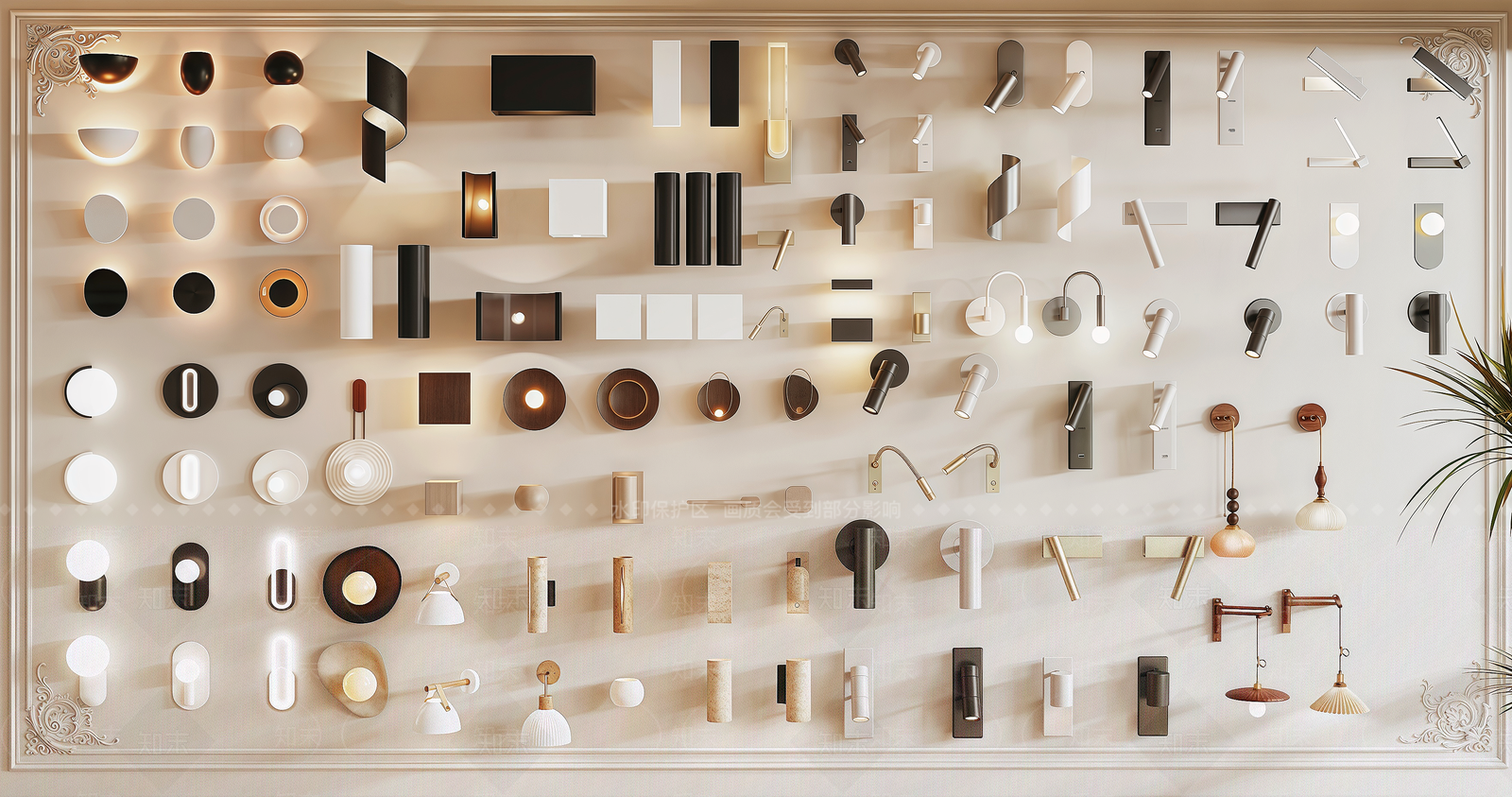 轻奢壁灯3D模型下载【ID:1196449955】