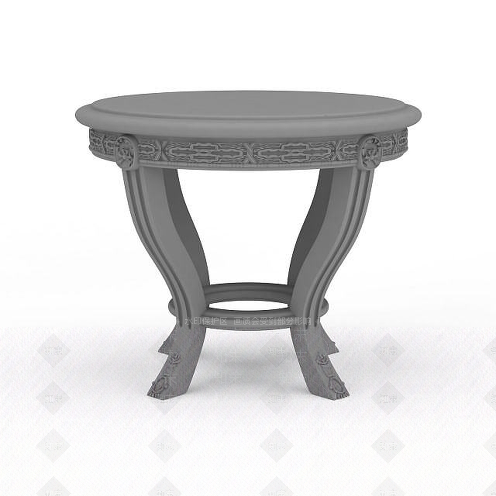 现代简约圆几3D模型下载【ID:1196450038】