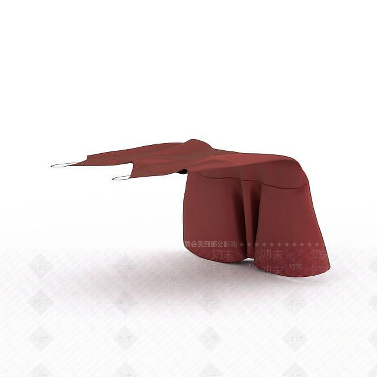 现代红色吊带裙3D模型下载【ID:1196450651】